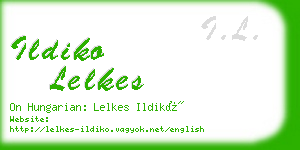 ildiko lelkes business card